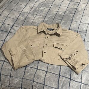 Ralph Lauren Men's Tan Shirt Jacket